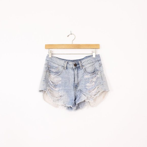 American Eagle Outfitters Pants - *American Eagle Outfitters Distressed Light Wash Denim Shorts